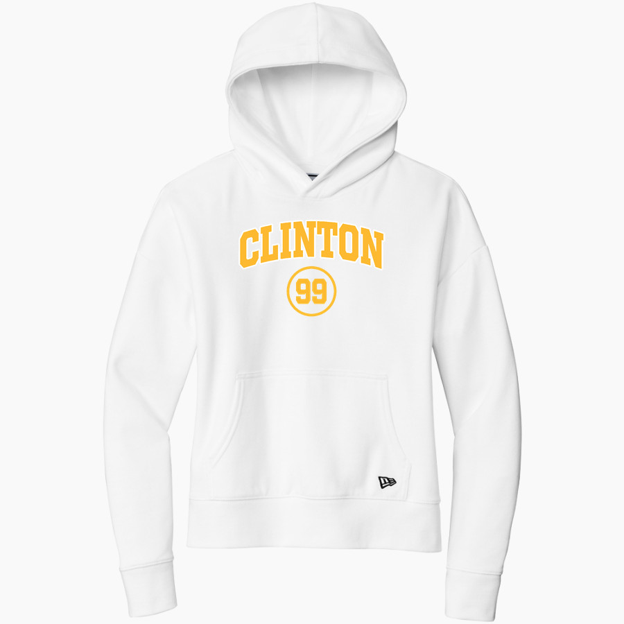 CLINTON HIGH SCHOOL YELLOWJACKETS New Era Women's Comeback Fleece Pullover Hoodie