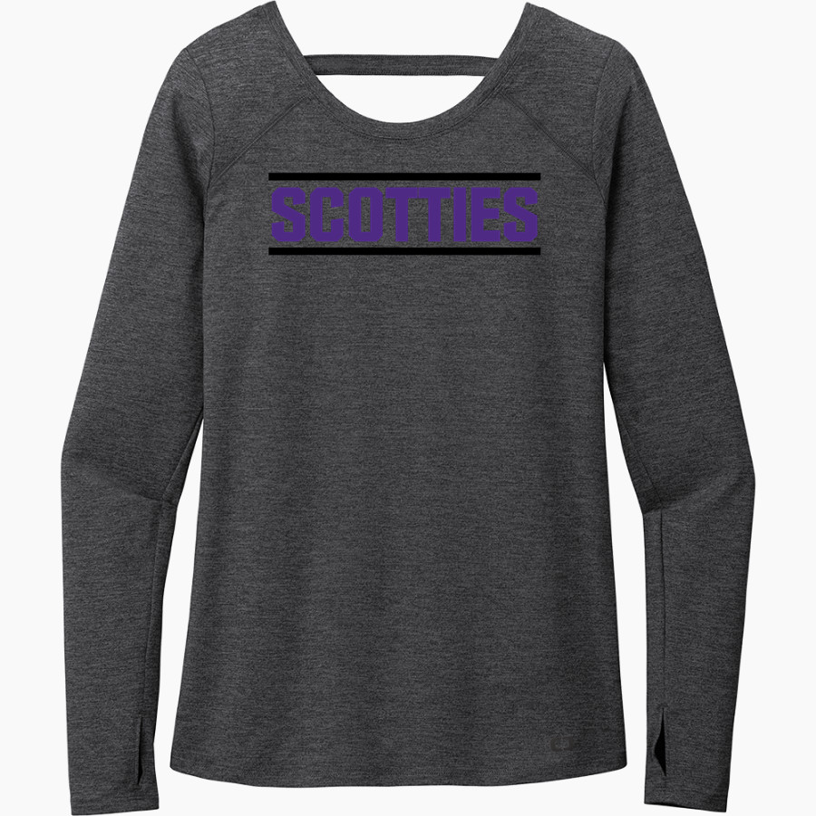 Ballston Spa Scotties The Official Online Store <span class="pdp-name-mascot">Baaston Spa Scotties</span> OGIO Women's Force Long Sleeve Tee