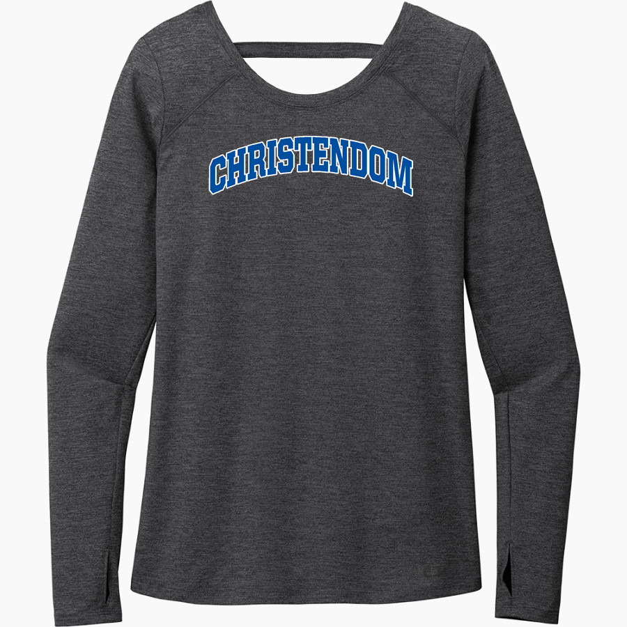 Christendom College Online Store <span class="pdp-name-mascot">Christendom College Crusaders</span> OGIO Women's Force Long Sleeve Tee