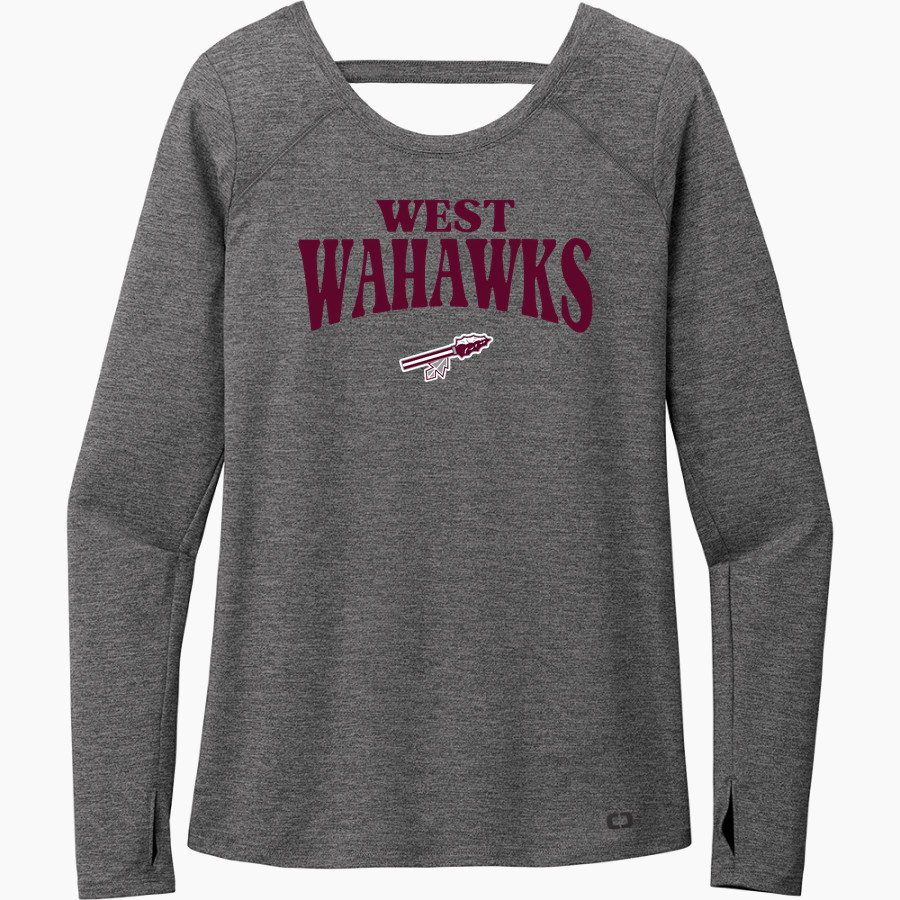 WEST HIGH SCHOOL WAHAWKS <span class="pdp-name-mascot">WEST WAHAWKS</span> OGIO Women's Force Long Sleeve Tee