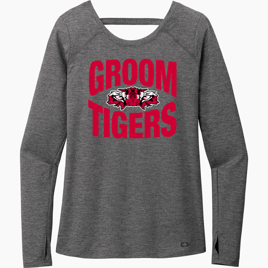 GROOM HIGH SCHOOL TIGERS <span class="pdp-name-mascot">GROOM TIGERS</span> OGIO Women's Force Long Sleeve Tee