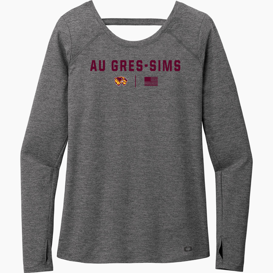 Au Gres-Sims HIGH SCHOOL WOLVERINES <span class="pdp-name-mascot">AU GRES - SIMS WOLVERINES</span> OGIO Women's Force Long Sleeve Tee