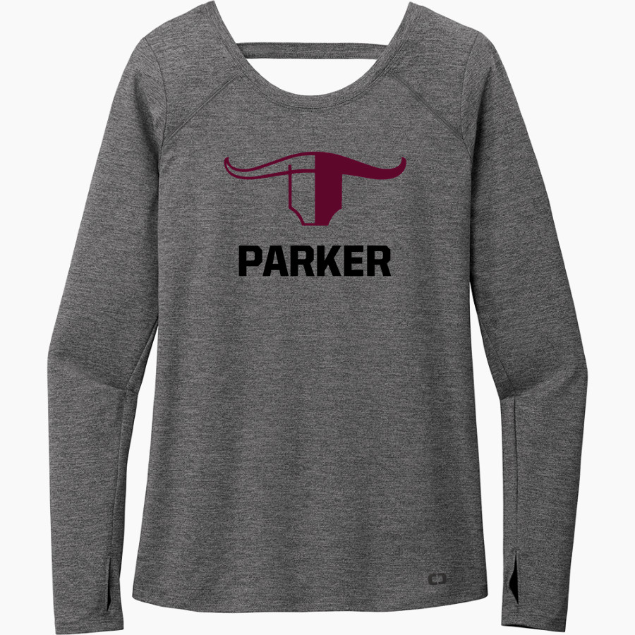 PARKER SCHOOL BULLS <span class="pdp-name-mascot">PARKER BULLS</span> OGIO Women's Force Long Sleeve Tee