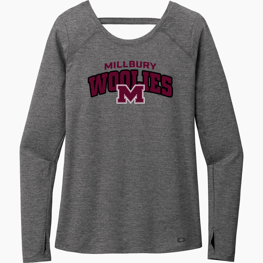 MILLBURY SR HIGH SCHOOL WOOLIES <span class="pdp-name-mascot">MILLBURY MEMORIAL WOOLIES</span> OGIO Women's Force Long Sleeve Tee