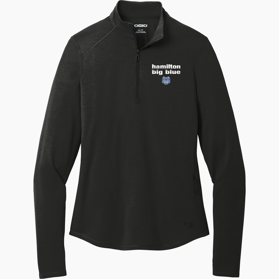 Hamilton Big Blue <span class="pdp-name-mascot">Hamilton Bull Dogs</span> OGIO Women's Motion 1/4 Zip Pullover