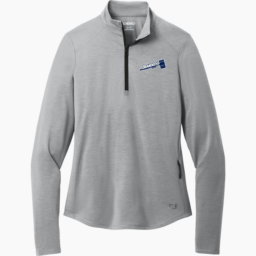 Brandeis Judges Online Store <span class="pdp-name-mascot">Brandeis Judges</span> OGIO Women's Motion 1/4 Zip Pullover