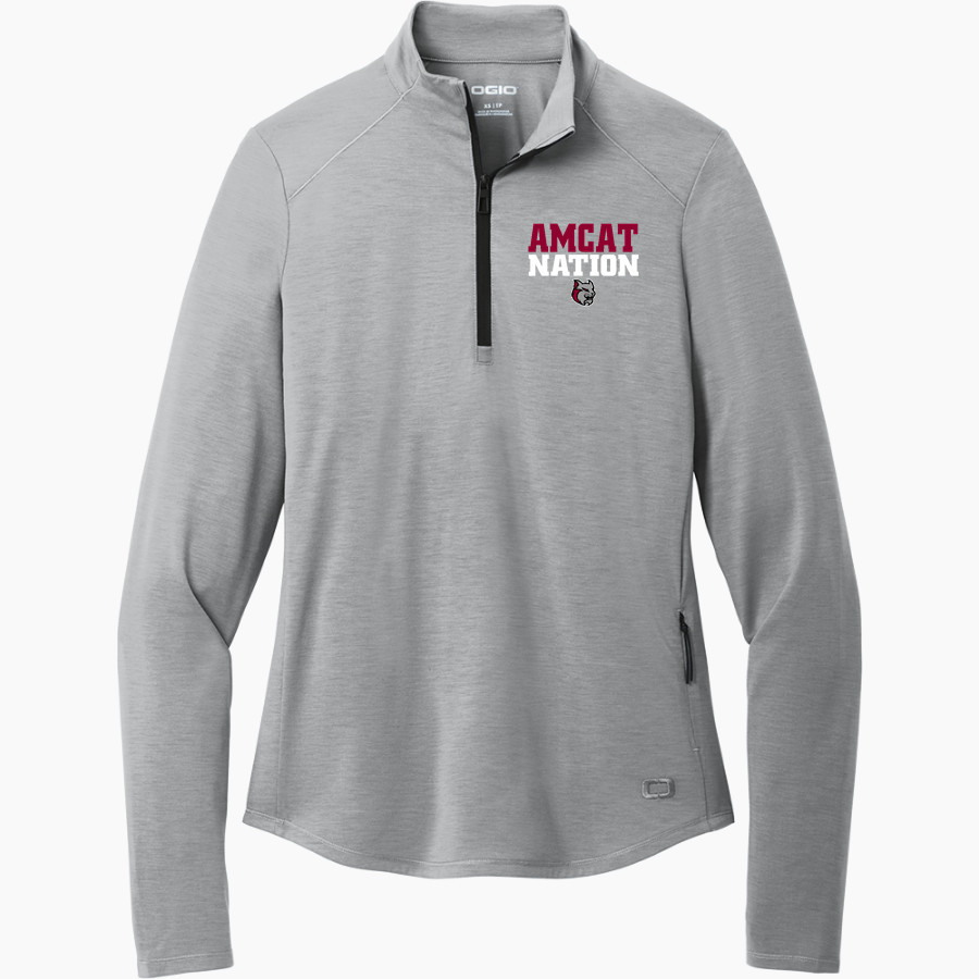 Anna Maria College Amcats <span class="pdp-name-mascot">Anna Maria College Amcats</span> OGIO Women's Motion 1/4 Zip Pullover