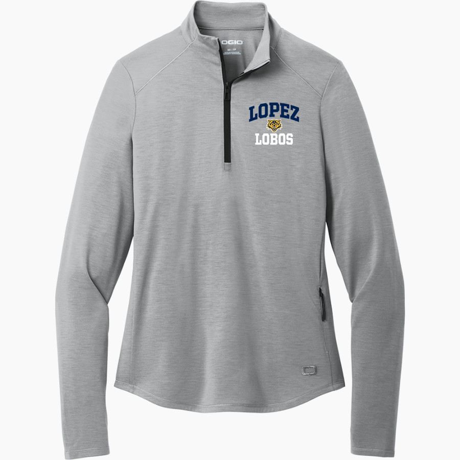 LOPEZ HIGH SCHOOL LOBOS <span class="pdp-name-mascot">LOPEZ LOBOS</span> OGIO Women's Motion 1/4 Zip Pullover