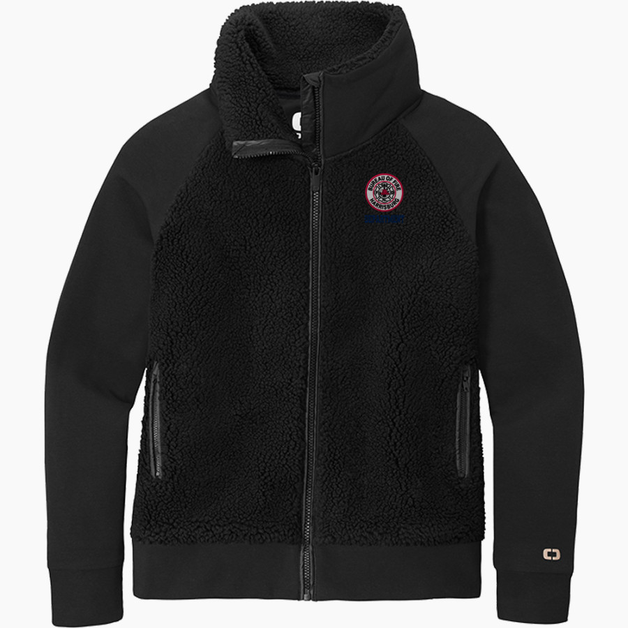 Bureau Of Fire Harrisburg Department <span class="pdp-name-mascot">Bureau Of Fire Harrisburg Department</span> OGIO Women's Luuma Sherpa Full-Zip