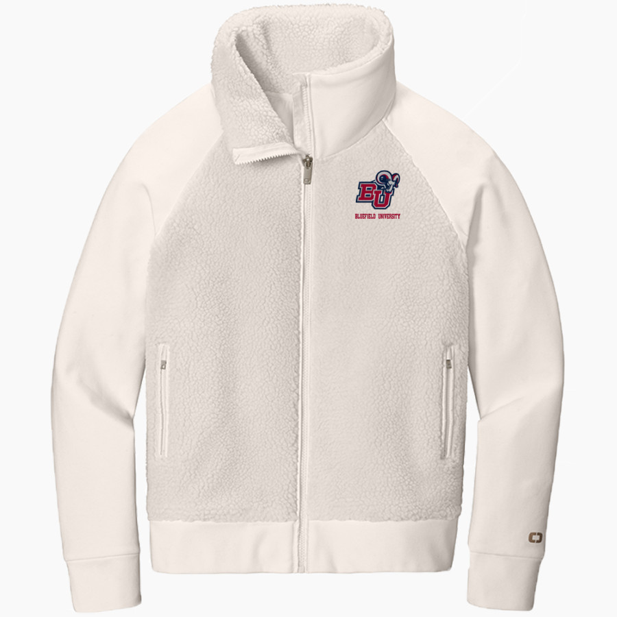 Bluefield University Sideline Store <span class="pdp-name-mascot">Bluefield University</span> OGIO Women's Luuma Sherpa Full-Zip