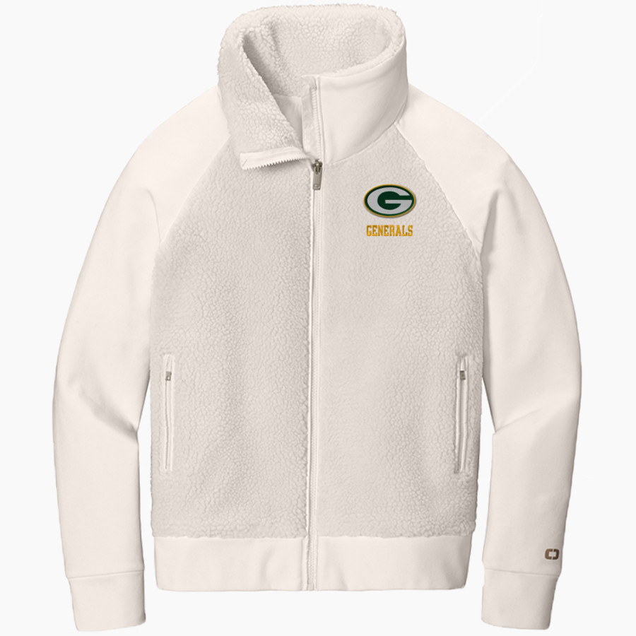 MIAMI JACKSON HIGH SCHOOL GENERALS <span class="pdp-name-mascot">MIAMI JACKSON GENERALS</span> OGIO Women's Luuma Sherpa Full-Zip