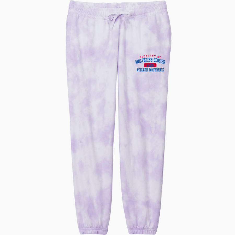 WOLVERINE-HOOSIER ATHLETIC CONFERENCE <span class="pdp-name-mascot">WOLVERINE-HOOSIER ATHLETIC CONFERENCE</span> Port & Company Women's Tie-Dye Sweatpant
