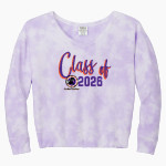 Skyline Gila River Mustangs <span class="pdp-name-mascot">Skyline Mustangs</span> Port & Company Women's Tie-Dye V-Neck Sweatshirt Front Thumbnail