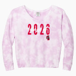 SPRINGFIELD SPARTANS The Online Store <span class="pdp-name-mascot">SPRINGFIELD SPARTANS</span> Port & Company Women's Tie-Dye V-Neck Sweatshirt Front Thumbnail