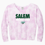 SCC Oaks <span class="pdp-name-mascot">Salem Oaks</span> Port & Company Women's Tie-Dye V-Neck Sweatshirt Front Thumbnail