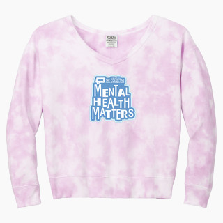 Port & Company Women's Tie-Dye V-Neck Sweatshirt