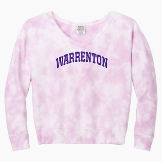 Port & Company Women's Tie-Dye V-Neck Sweatshirt