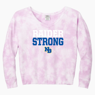 Port & Company Women's Tie-Dye V-Neck Sweatshirt