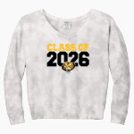 PRAIRIE GROVE HIGH SCHOOL TIGERS <span class="pdp-name-mascot">PRAIRIE GROVE TIGERS</span> Port & Company Women's Tie-Dye V-Neck Sweatshirt Front Thumbnail