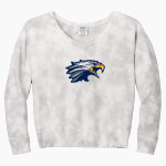 East Dayton Christian Eagles <span class="pdp-name-mascot">East Dayton Christian Eagles</span> Port & Company Women's Tie-Dye V-Neck Sweatshirt Front Thumbnail