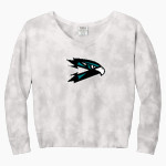 Folsom Lake Falcons Port & Company Women's Tie-Dye V-Neck Sweatshirt Front Thumbnail