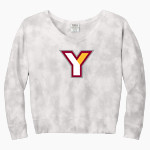 Youngstown City School District Online Store <span class="pdp-name-mascot">Youngstown City School District</span> Port & Company Women's Tie-Dye V-Neck Sweatshirt Front Thumbnail