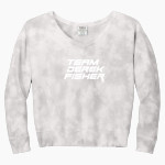 Be Better Foundation Team Derek Fisher Port & Company Women's Tie-Dye V-Neck Sweatshirt Front Thumbnail