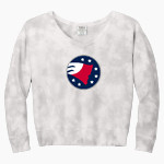 Kairos Public Schools Patriots <span class="pdp-name-mascot">Kairos Public Schools Patriots</span> Port & Company Women's Tie-Dye V-Neck Sweatshirt Front Thumbnail