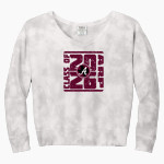 ARP HIGH SCHOOL TIGERS <span class="pdp-name-mascot">ARP TIGERS</span> Port & Company Women's Tie-Dye V-Neck Sweatshirt Front Thumbnail