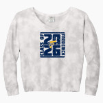FREDERICK HIGH SCHOOL GOLDEN EAGLES <span class="pdp-name-mascot">FREDERICK GOLDEN EAGLES</span> Port & Company Women's Tie-Dye V-Neck Sweatshirt Front Thumbnail