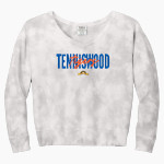 Tenniswood Tigers <span class="pdp-name-mascot">Tenniswood Elementary School Tigers</span> Port & Company Women's Tie-Dye V-Neck Sweatshirt Front Thumbnail