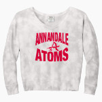 ANNANDALE HIGH SCHOOL ATOMS <span class="pdp-name-mascot">ANNANDALE ATOMS</span> Port & Company Women's Tie-Dye V-Neck Sweatshirt Front Thumbnail