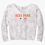 Ocee Park Ocee Park <span class="pdp-name-mascot">Ocee Park Athletic Association</span> Port & Company Women's Tie-Dye V-Neck Sweatshirt Front Thumbnail