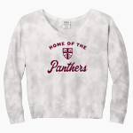 St. Anselm's Abbey Panthers <span class="pdp-name-mascot">Saint Anselm's Abbey Panthers</span> Port & Company Women's Tie-Dye V-Neck Sweatshirt Front Thumbnail