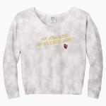St. FRANCIS HIGH SCHOOL GOLDEN KNIGHTS <span class="pdp-name-mascot">SAINT FRANCIS GOLDEN KNIGHTS</span> Port & Company Women's Tie-Dye V-Neck Sweatshirt Front Thumbnail