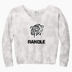 Dr. Thomas Randle Lions <span class="pdp-name-mascot">Thomas Randle HS Lions</span> Port & Company Women's Tie-Dye V-Neck Sweatshirt Front Thumbnail