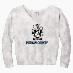 Putnam County War Eagles <span class="pdp-name-mascot">Putnam County War Eagles</span> Port & Company Women's Tie-Dye V-Neck Sweatshirt Front Thumbnail