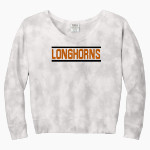 Sycamore Longhorns <span class="pdp-name-mascot">Sycamore Elementary School Longhorns</span> Port & Company Women's Tie-Dye V-Neck Sweatshirt Front Thumbnail