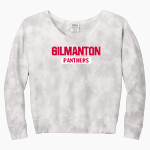 Gilmanton Panthers <span class="pdp-name-mascot">Gilmanton Panthers</span> Port & Company Women's Tie-Dye V-Neck Sweatshirt Front Thumbnail
