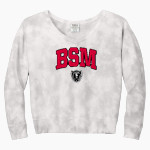 Benilde-St. Margaret's Red Knights <span class="pdp-name-mascot">Benilde-St. Margaret's Red Knights</span> Port & Company Women's Tie-Dye V-Neck Sweatshirt Front Thumbnail