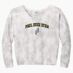 Paul Duke STEM Trailblazers <span class="pdp-name-mascot">Paul Duke High School Trailblazers</span> Port & Company Women's Tie-Dye V-Neck Sweatshirt Front Thumbnail