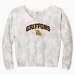 MWSU Griffons <span class="pdp-name-mascot">MWSU Griffons</span> Port & Company Women's Tie-Dye V-Neck Sweatshirt Front Thumbnail