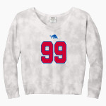 MOUNTAIN VIEW HIGH SCHOOL TOROS <span class="pdp-name-mascot">MOUNTAIN VIEW TOROS</span> Port & Company Women's Tie-Dye V-Neck Sweatshirt Front Thumbnail
