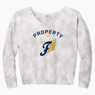 Port & Company Women's Tie-Dye V-Neck Sweatshirt