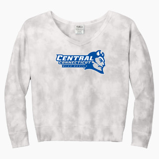 Port & Company Women's Tie-Dye V-Neck Sweatshirt