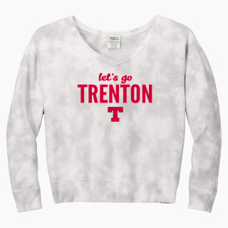 Port & Company Women's Tie-Dye V-Neck Sweatshirt