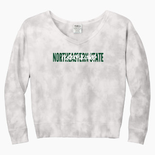 Port & Company Women's Tie-Dye V-Neck Sweatshirt