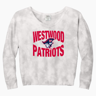 Port & Company Women's Tie-Dye V-Neck Sweatshirt