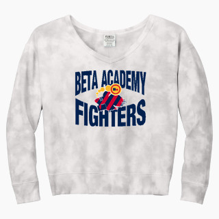 Port & Company Women's Tie-Dye V-Neck Sweatshirt