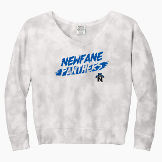 Port & Company Women's Tie-Dye V-Neck Sweatshirt